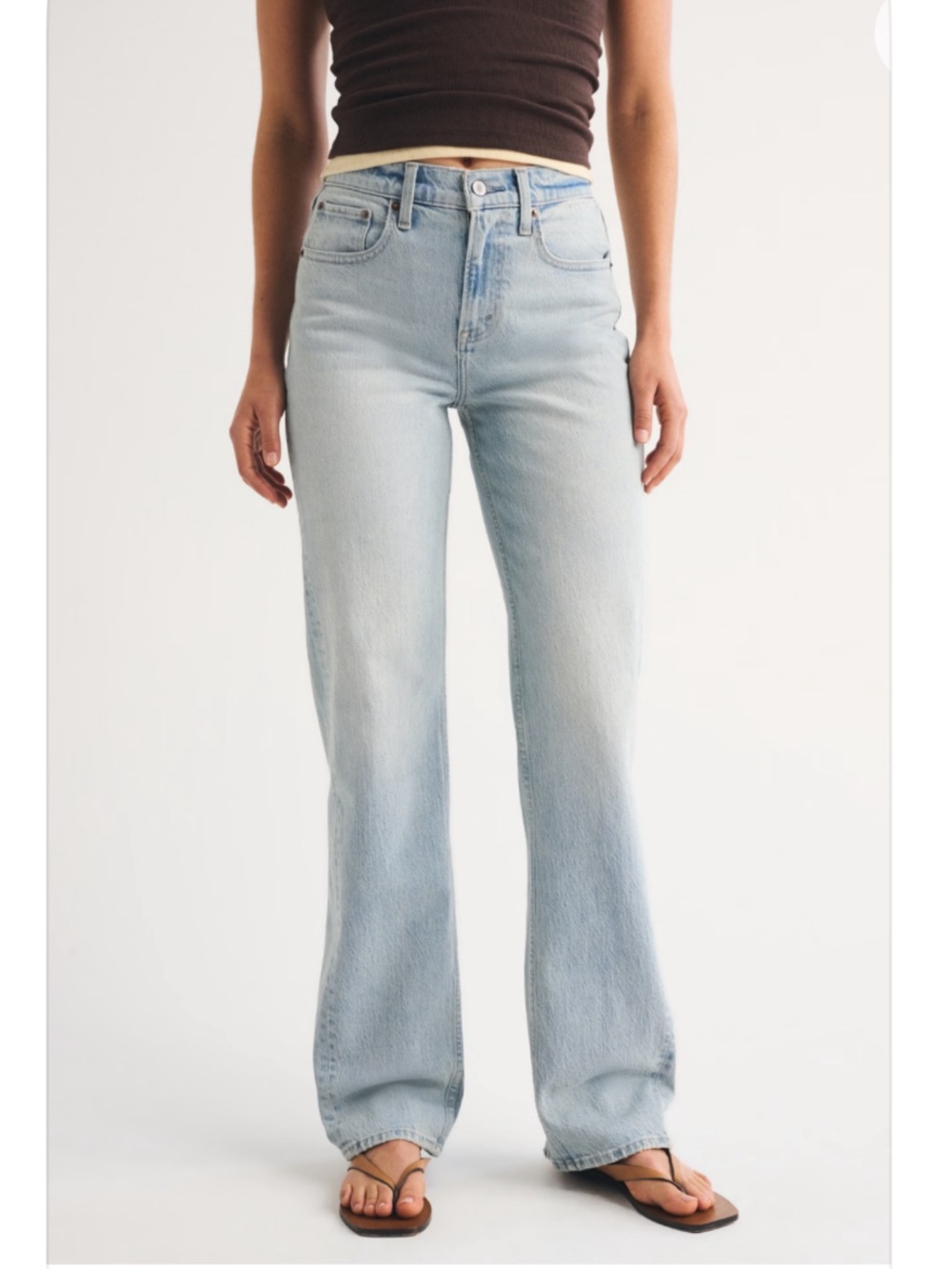 Abercrombie & Fitch Light Blue High-Rise 90’s Relaxes Jeans